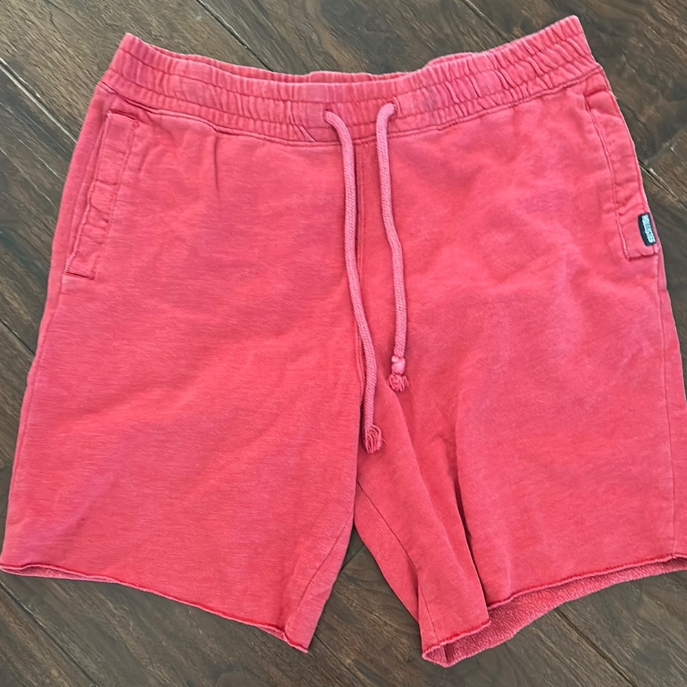 Hollister Red Athletic Shorts with Elastic Waistband Sz M